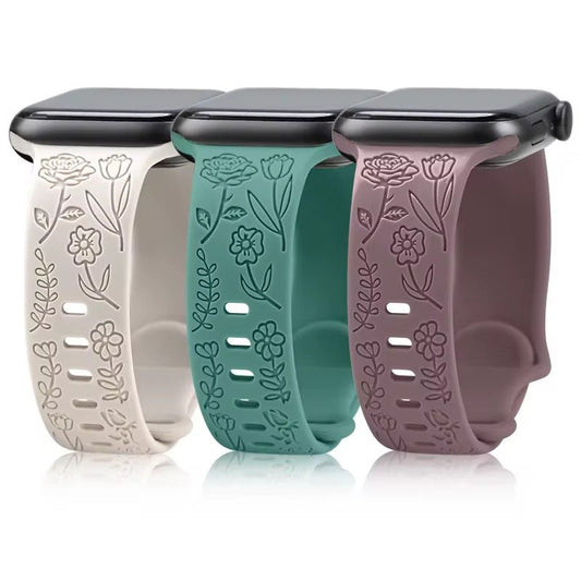 Bracelet Floral en Silicone – Style Mode & Confort Respirant - Neo shop dakar
